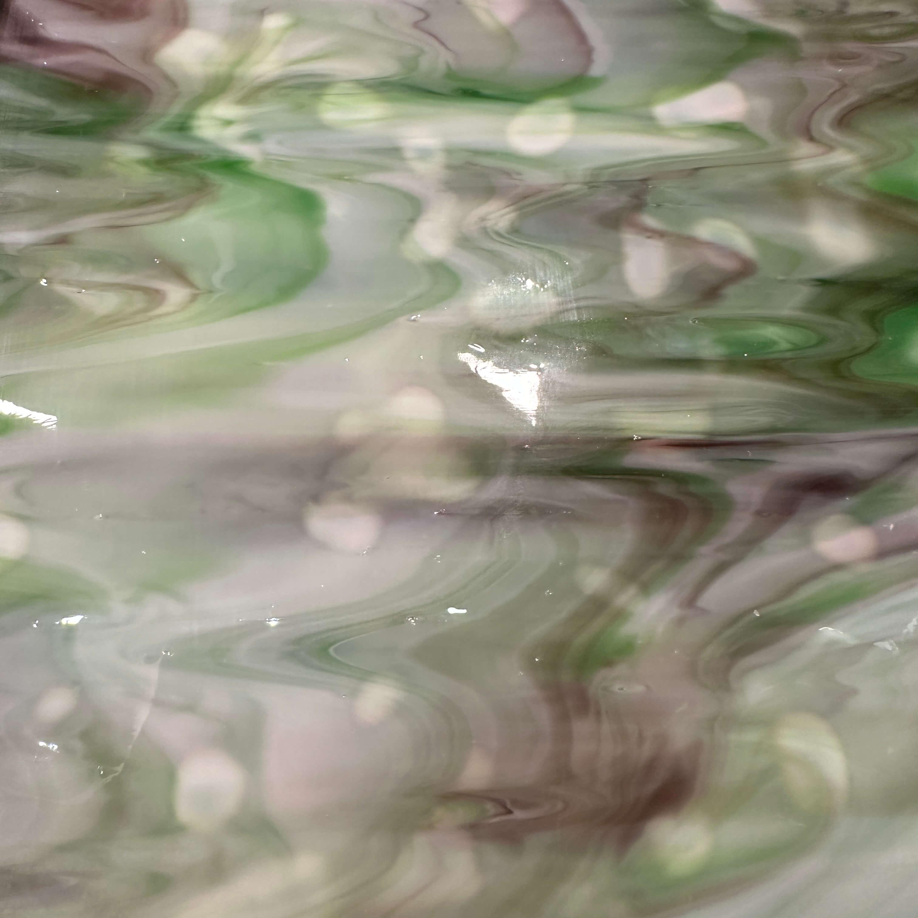 Vidrio Moteado Verde y Purpura