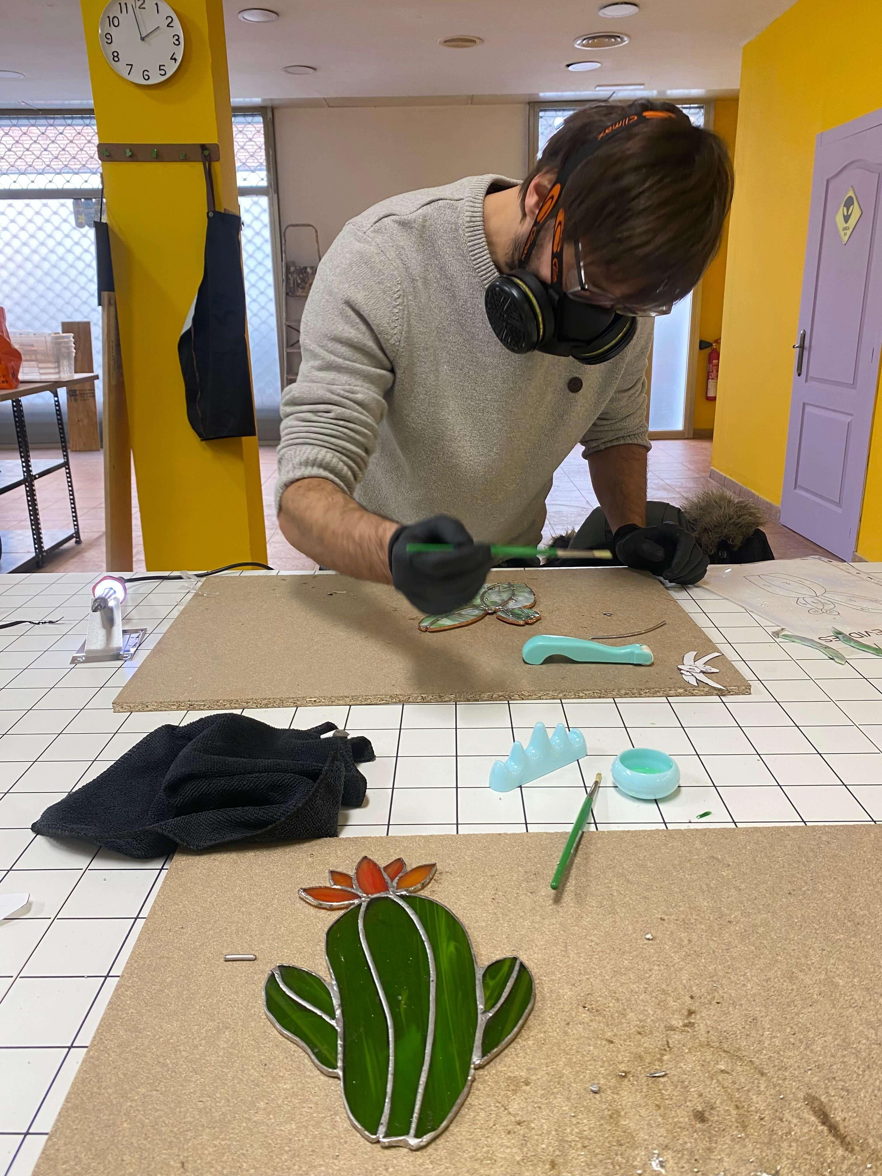 Curso de iniciación Tiffany: Cactus