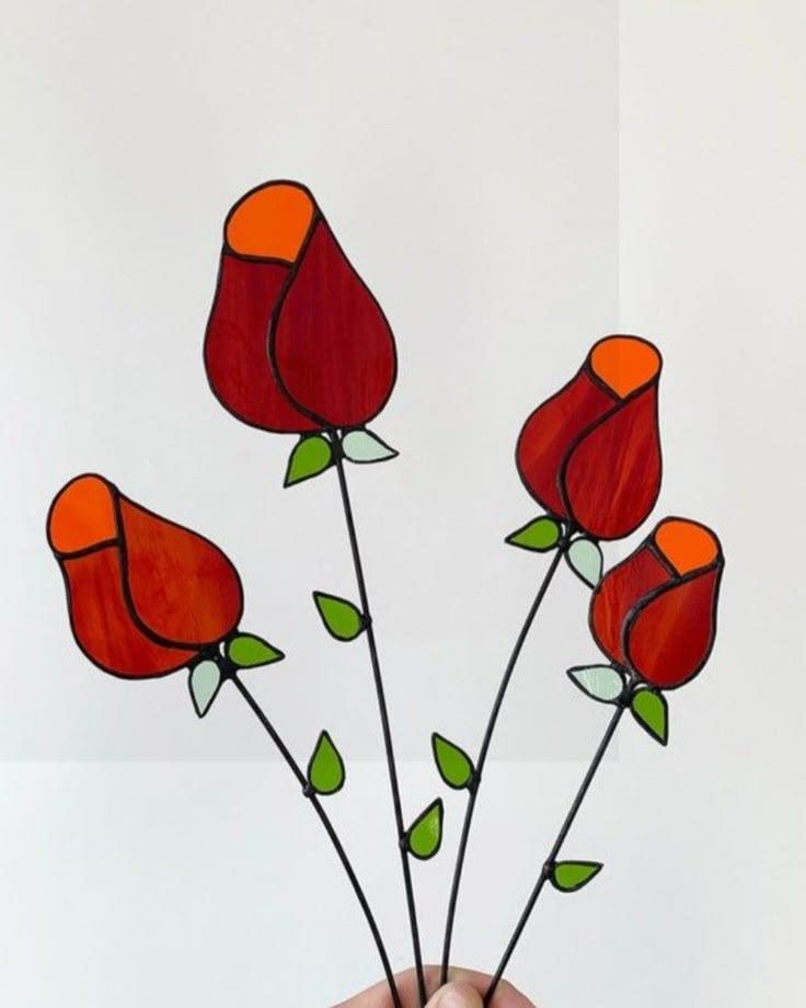 Curso de iniciación Tiffany: Rosa de Sant Jordi 🌹